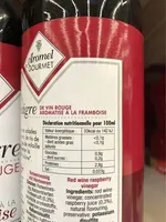 Vinaigre vin rouge arome framboise