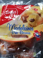 Madeleines pur beurre fourrées au chocolat