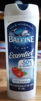 Sel de mer extra fin iodé essentiel LA BALEINE, salière