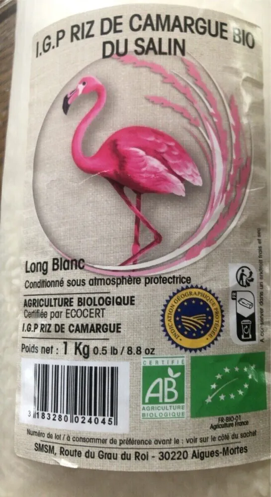 Riz de Camargue bio du Salin