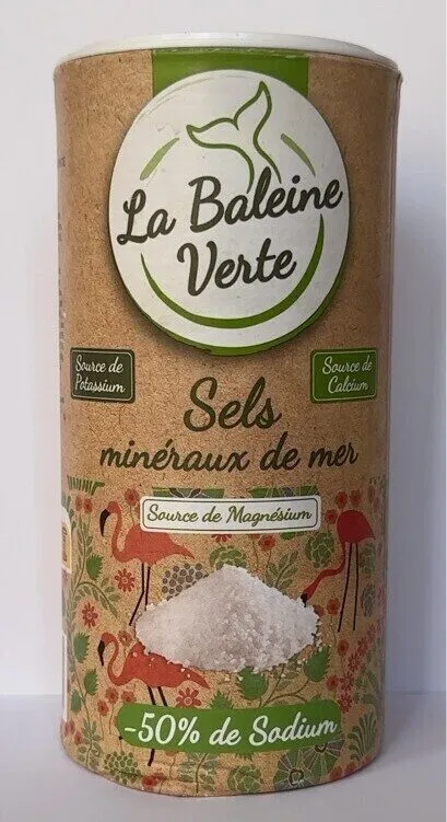 La Baleine Verte - Sels minéraux de mer -50% de sodium