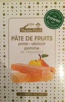 Pâte de fruits poire/abricot/pomme de Provence