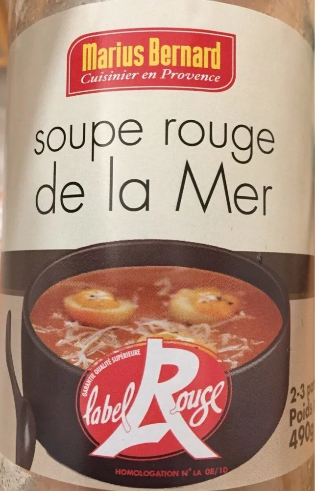 Soupe rouge de la mer