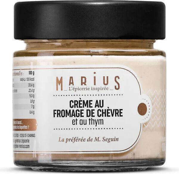 Crème au fromage de chèvre et au thym