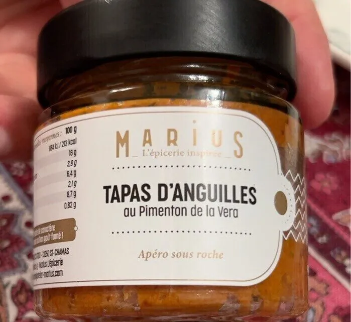 Tapas d’anguilles au pilent de la vera