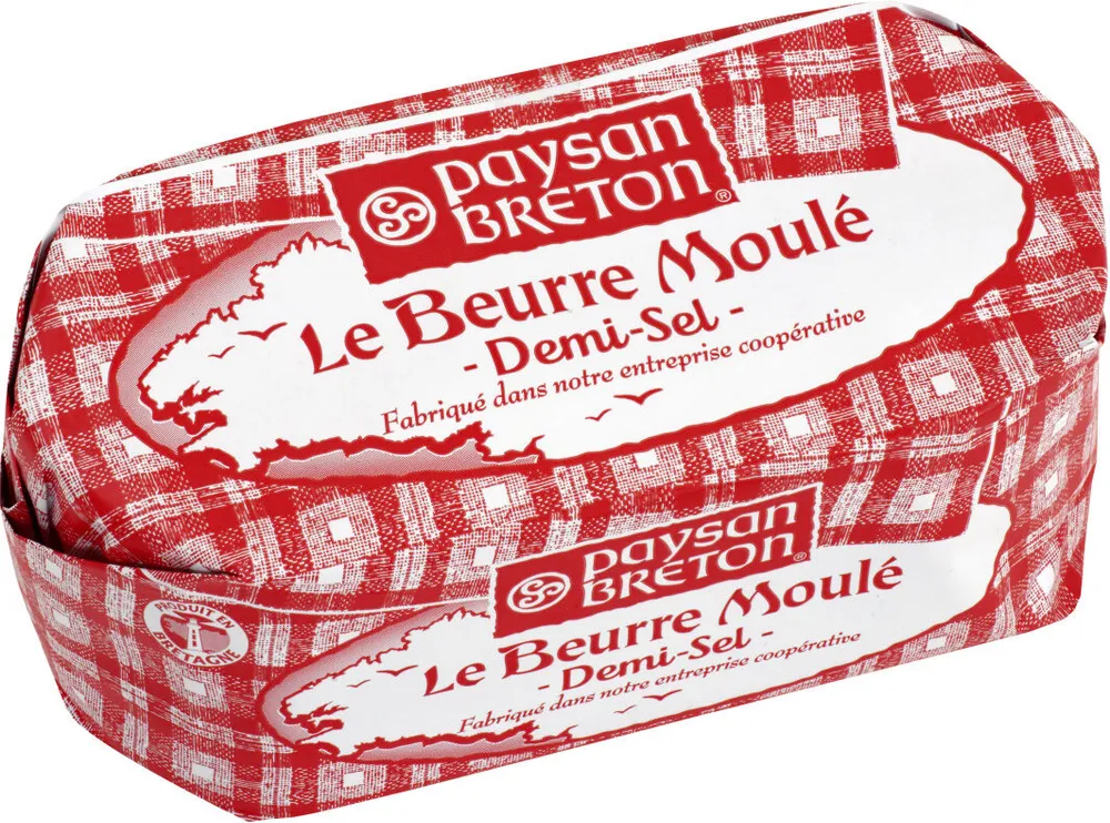 Beurre moulé demi-sel