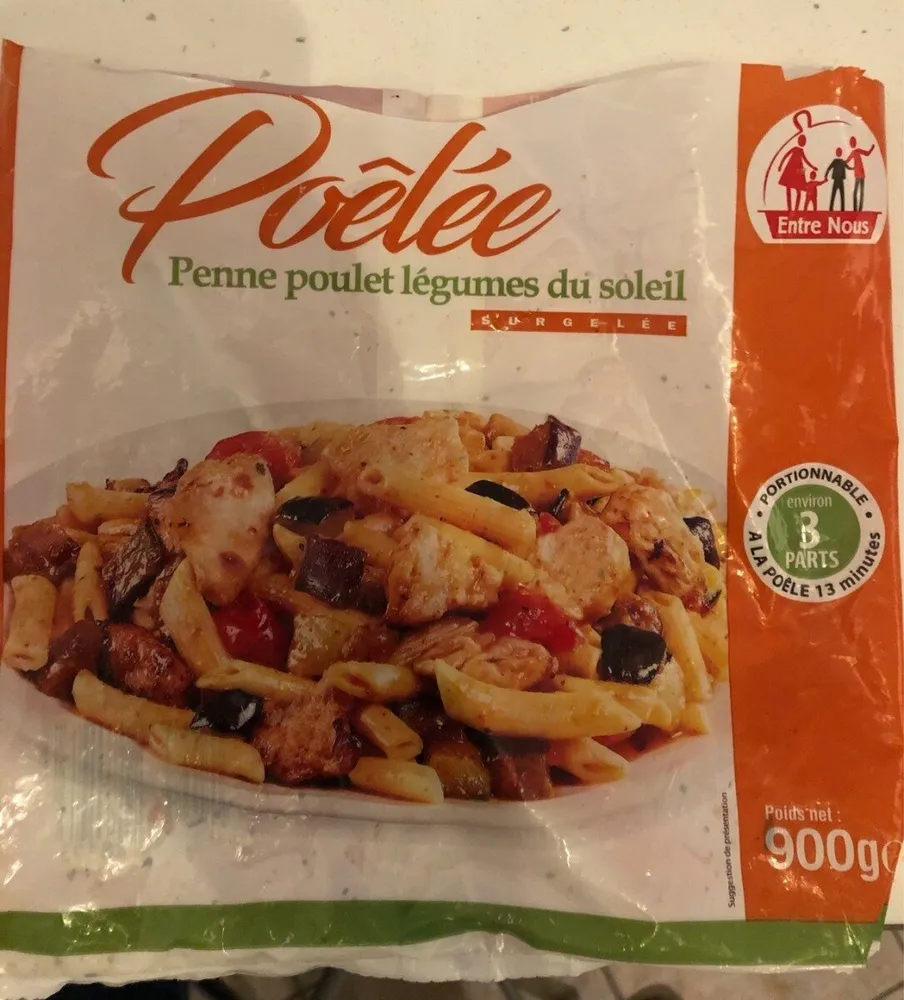 Penne poulet legumes du soleil