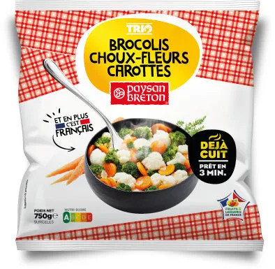 Trio brocolis, choux-fleurs, carottes
