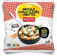 Trio brocolis, choux-fleurs, carottes