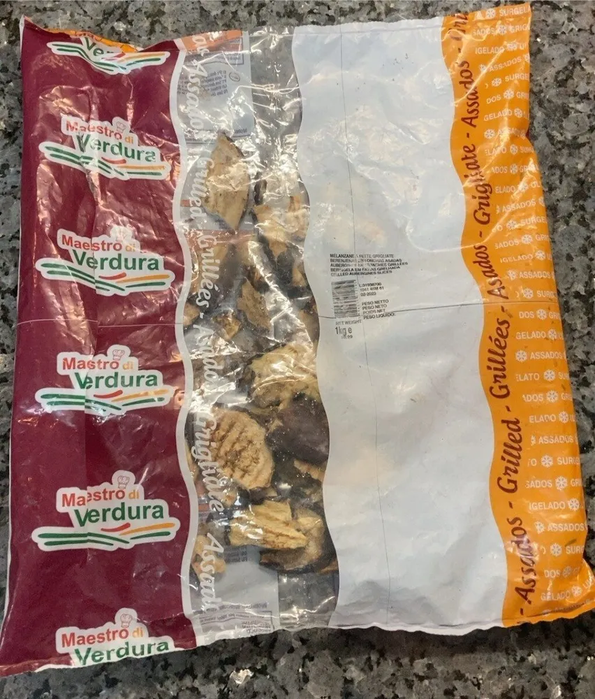 Berenjenas en lonchas asadas