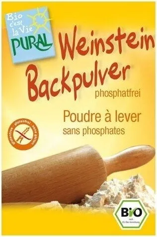 Poudre à Lever Sans Gluten Bio - 3 Sachets De 17 G - Pural