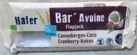 Bar’avoine Flapjack canneberges-coco