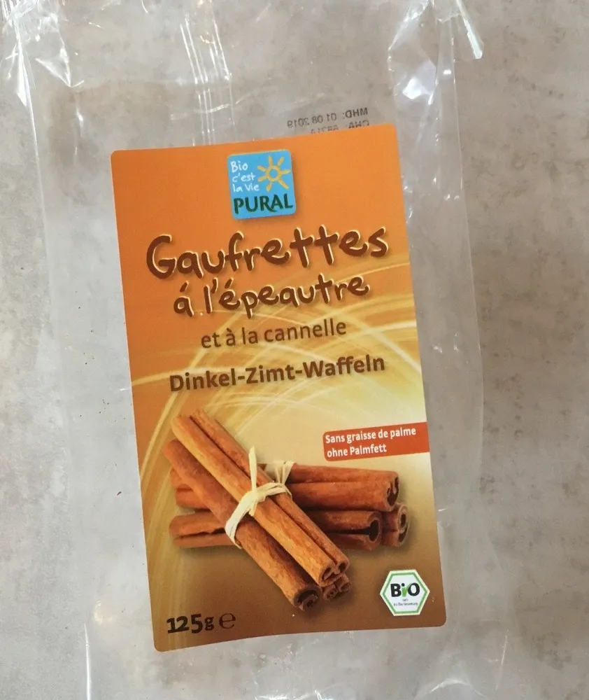 Gaufrettes à l'épeautre et à la cannelle