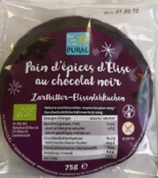 Pain d'épices d'Élise au chocolat noir