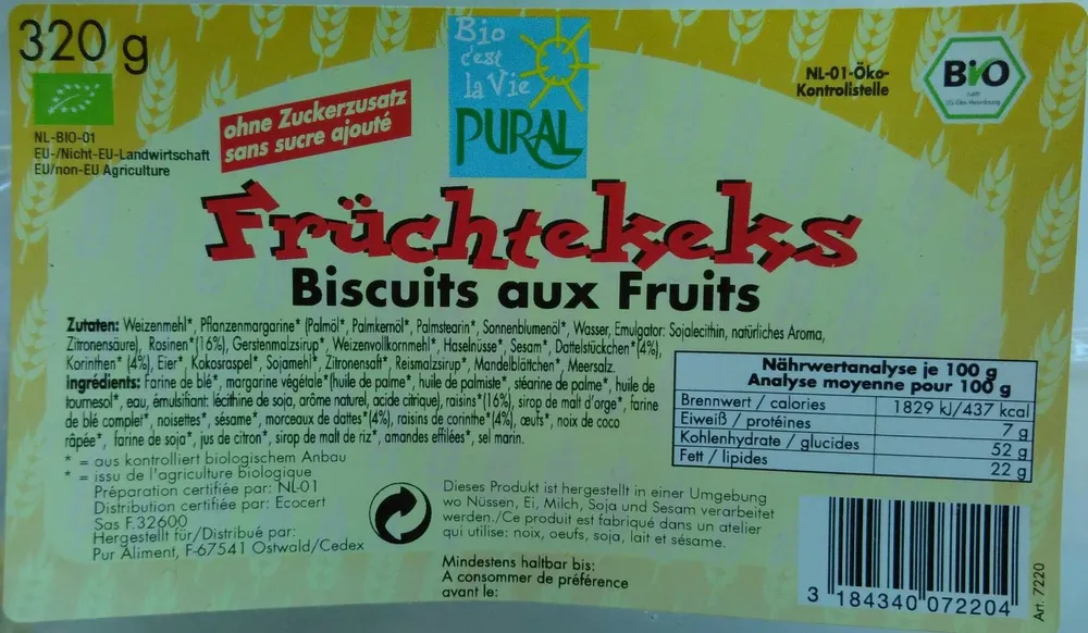 Früchtekekse