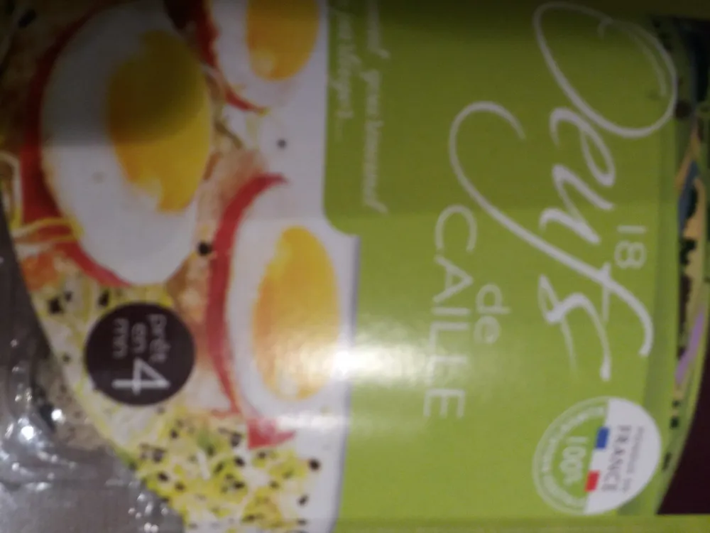 18 oeufs frais de caille