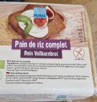 Pain de riz complet