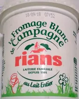 Le Fromage blanc de campagne au lait entier