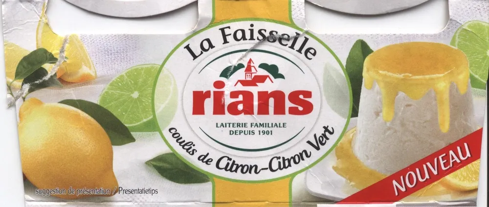 La Faisselle Coulis de Citron-Citron Vert