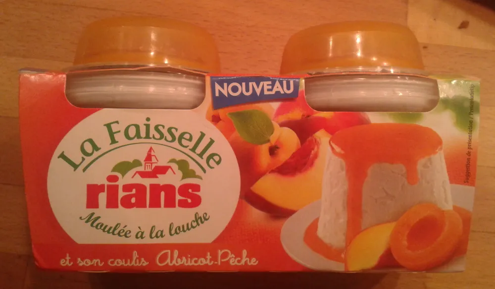 La Faisselle et son coulis Abricot-Pêche