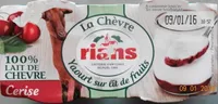 La Chèvre, yaourt sur lit de fruits : cérises