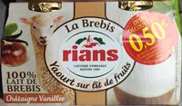 La Brebis Yaourt sur lit de fruits Châtaigne Vanillée
