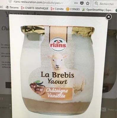 Yaourt lait de brebis chataigne vanille