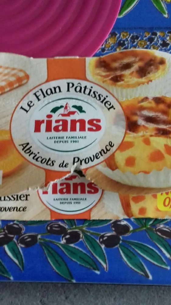 Le flan  pâtissier abricots de Provence