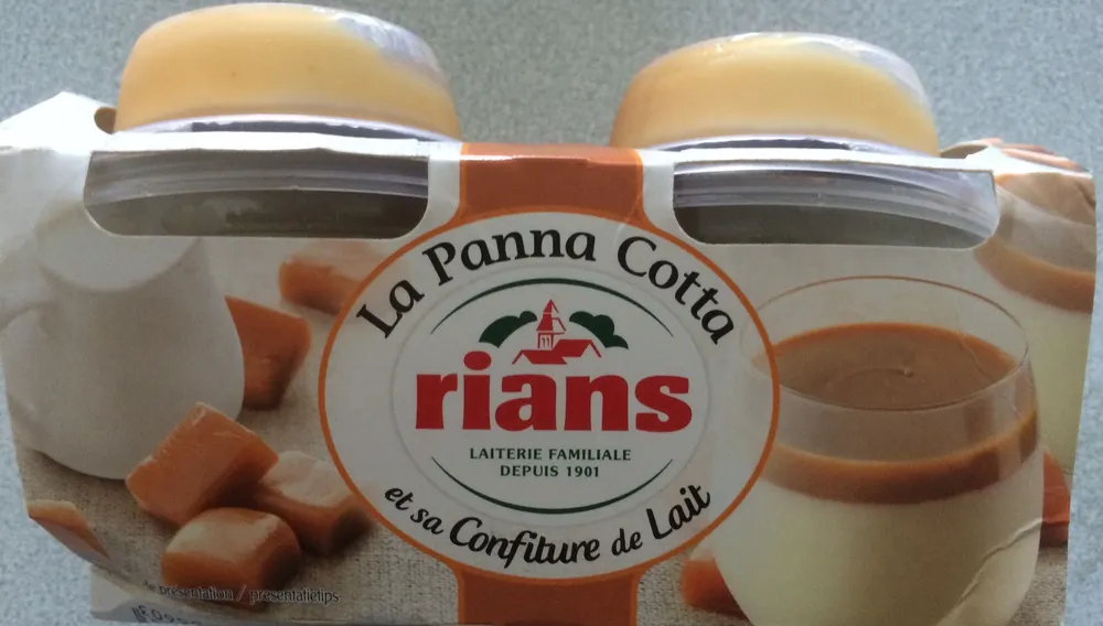 La Panna Cotta et sa confiture de lait