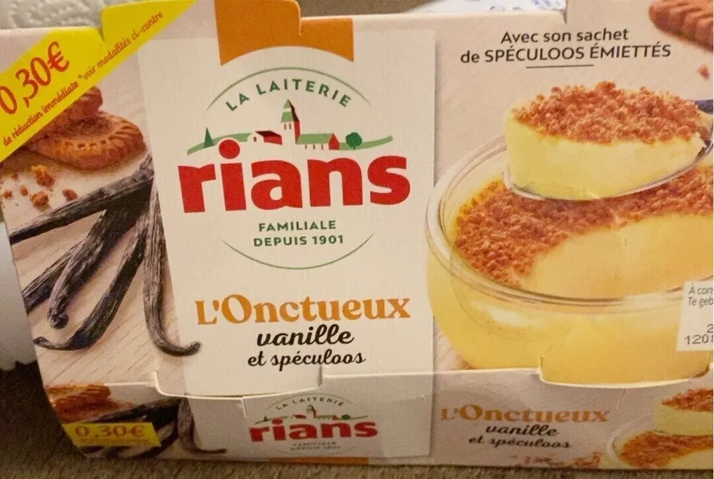 L’onctueux vanille spéculos