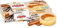 L'Onctueux vanille et Spéculoos émiettés 2 x (86 g + 4 g)
