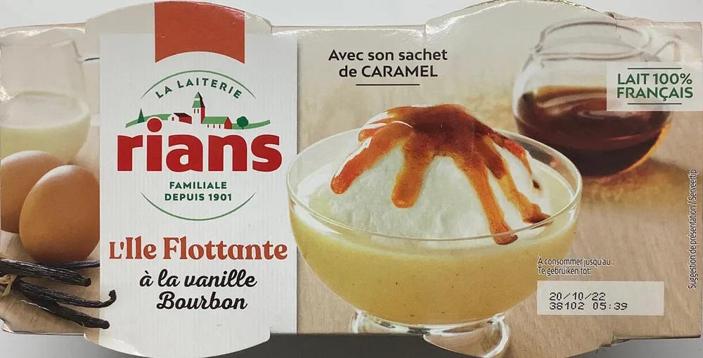 Ile Flottante à la vanille Bourbon