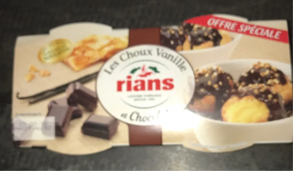 Les choux Vanille et chocolat