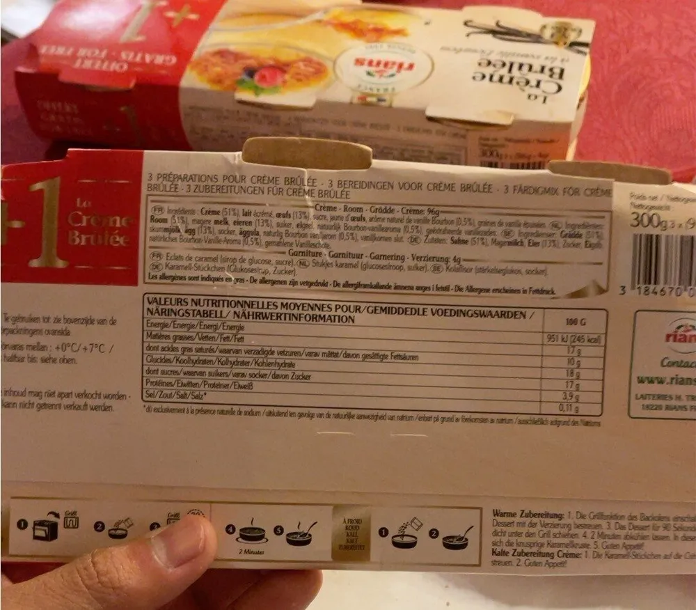 La crème Brûlée