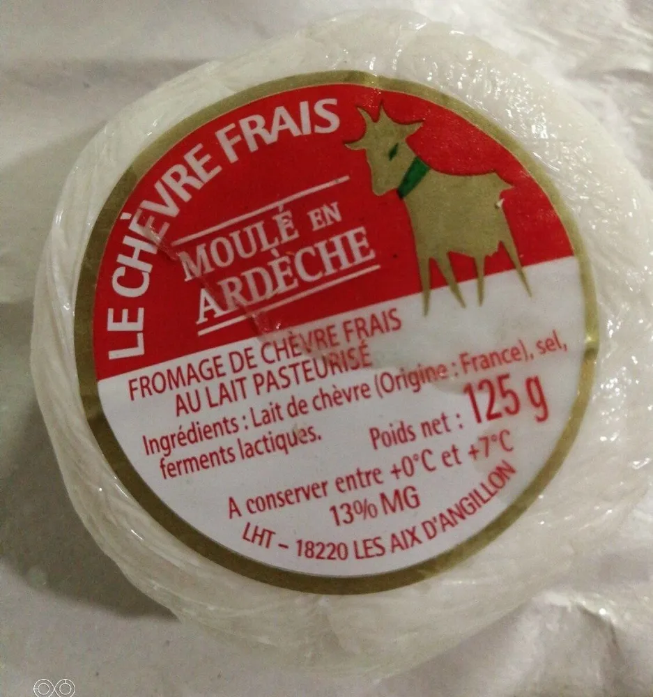 Fromage de chèvre frais au lait pasteurisé