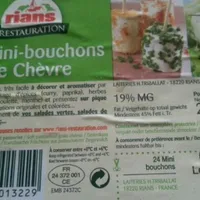 24 mini bouchons de chevre