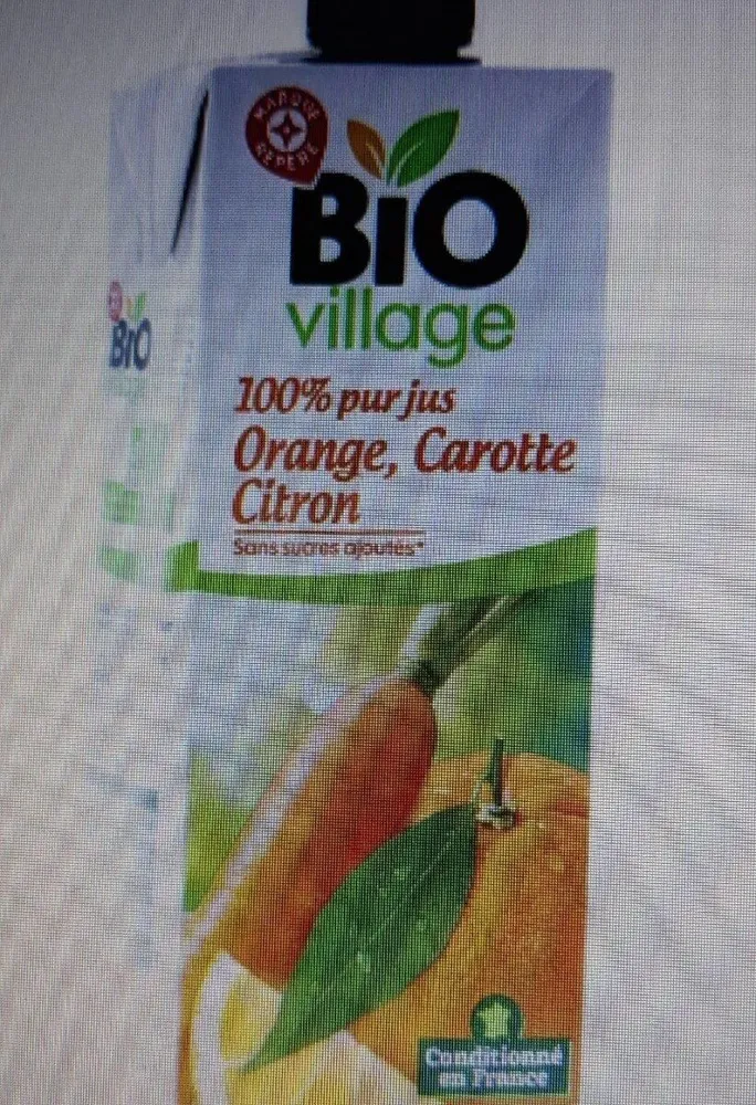 Pur jus d'orange,carotte,citron