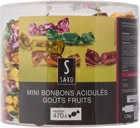 Mini bonbons acidules gouts fruits