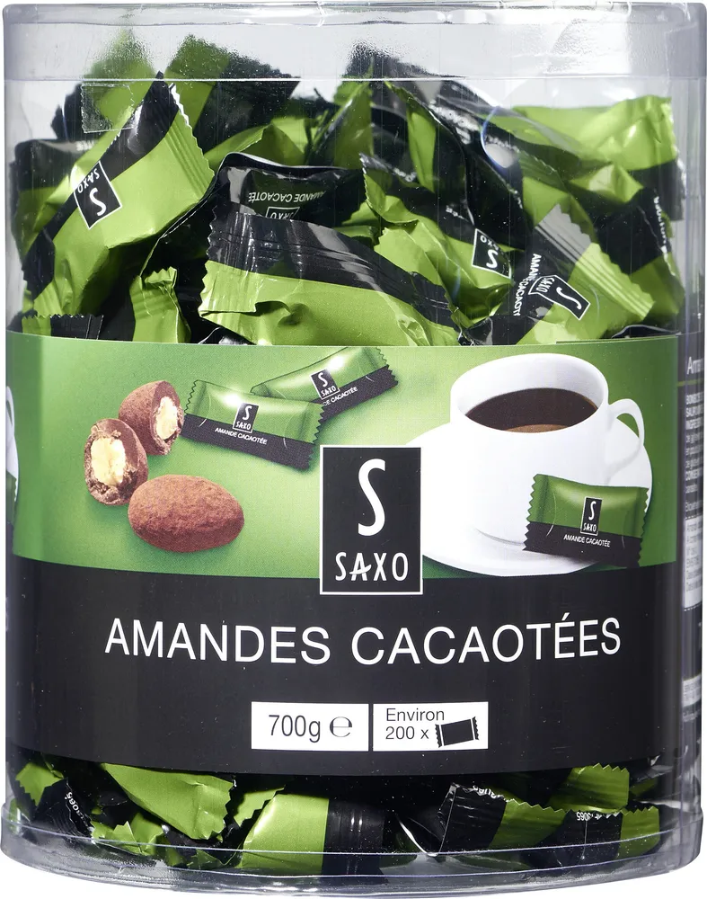 Amandes cacaotees