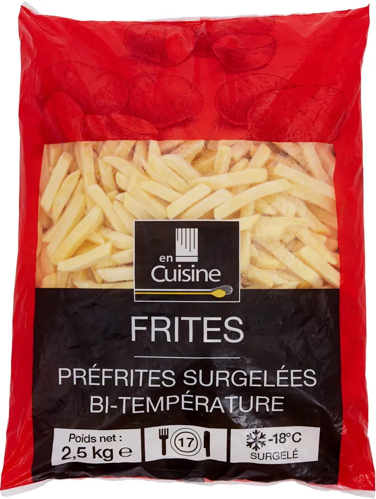 frites Préfrites surgelées / bi -température