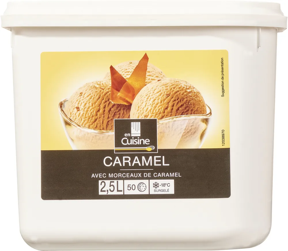 Caramel avec morceaux de caramel