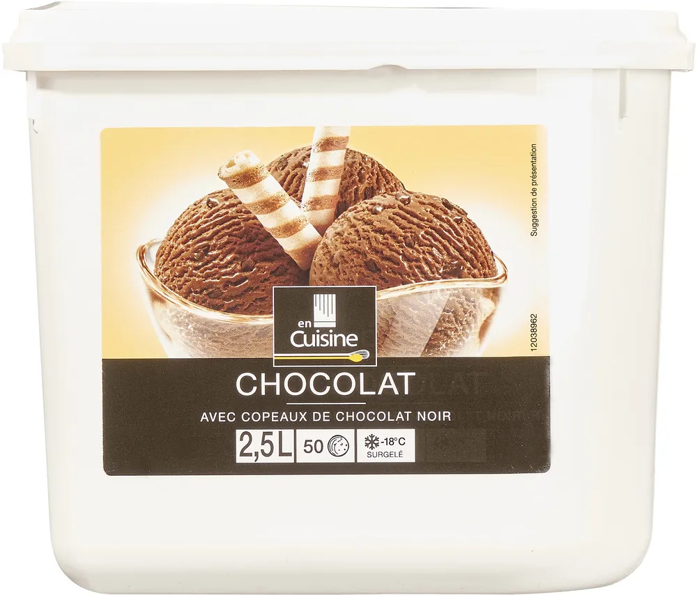 Chocolat avec copeaux de chocolat noir