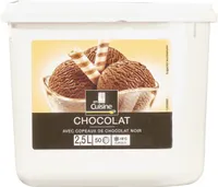 Chocolat avec copeaux de chocolat noir