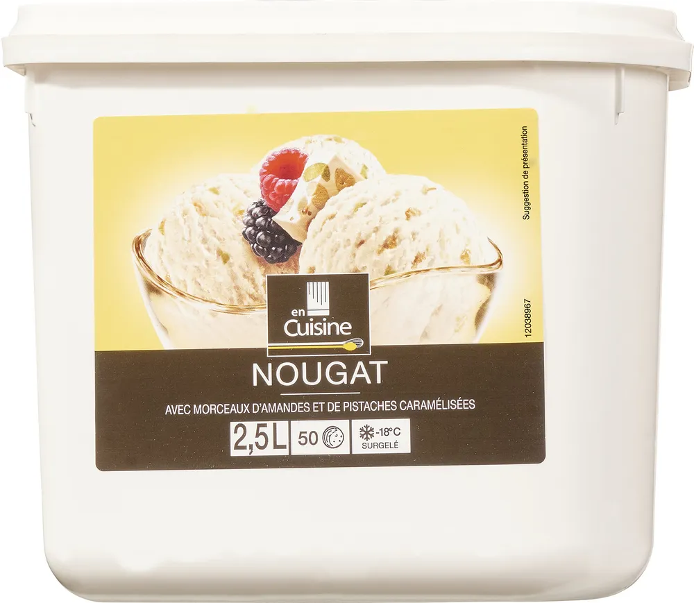 Crème glacée nougat