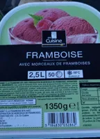 Framboise avec morceaux de framboise