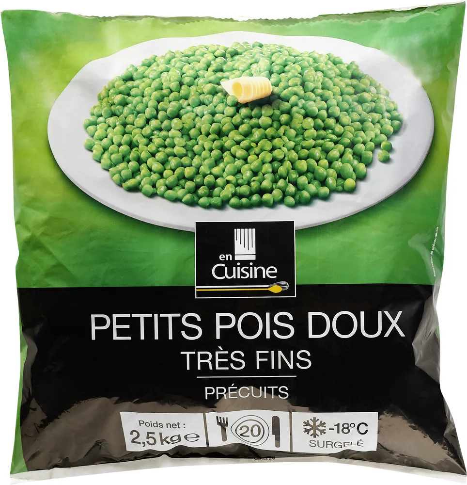 Petits pois doux Très fins Précuits
