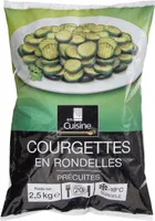 Courgettes en rondelles précuites