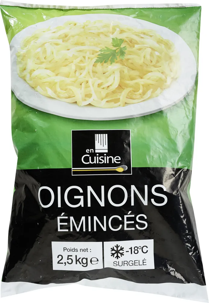 Oignons émincés
