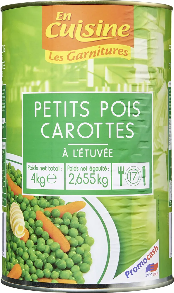 Petits Pois très fins et Carottes