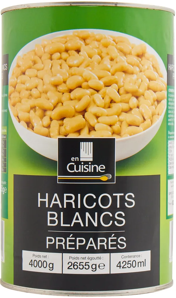 Haricots blancs prepares